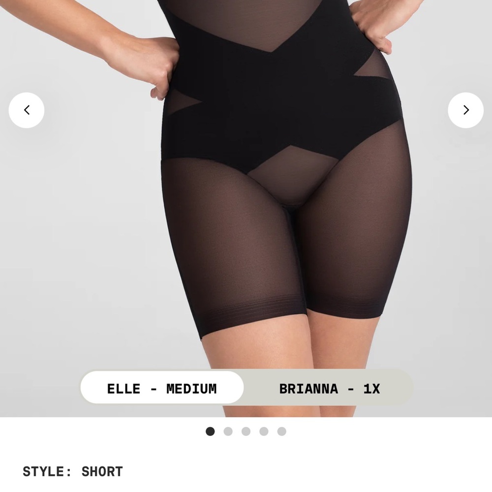 Honeylove Black Shapewear with Mesh Panels